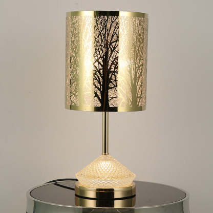 Transitional Stainless Steel LED Table Lamp — Forest / Warm Light(3000K) / 110V-120V For US/CA