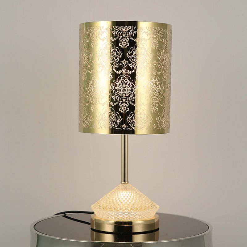 Transitional Stainless Steel LED Table Lamp