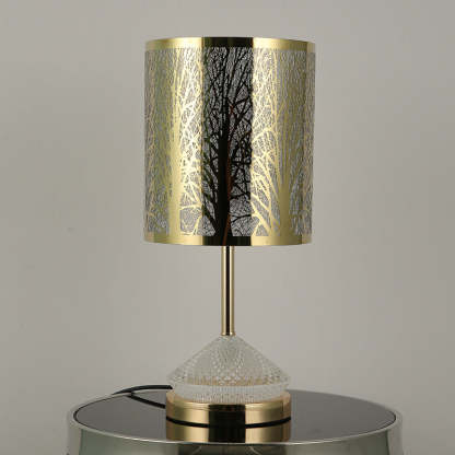 Transitional Stainless Steel LED Table Lamp
