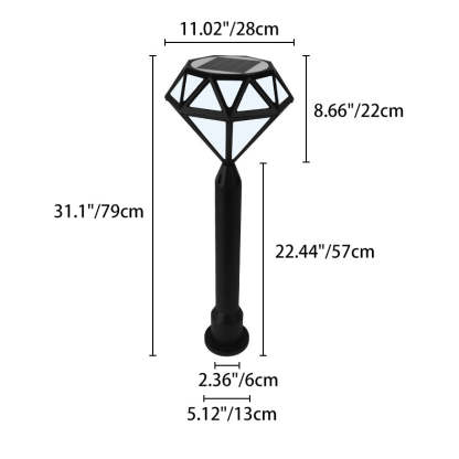 Contemporary Solar Waterproof Aluminum