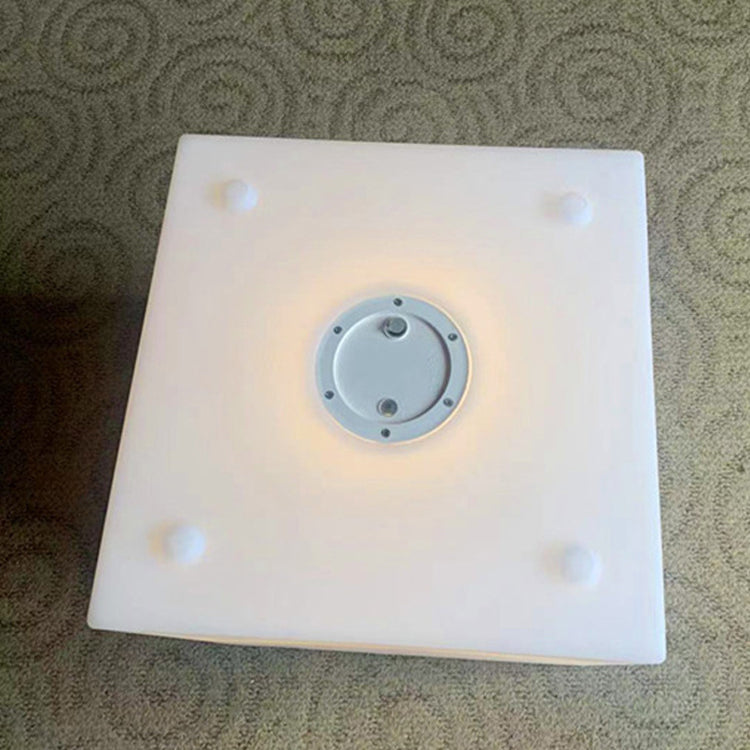 Modern Art Deco Solar Square Planter LED Landscape Light