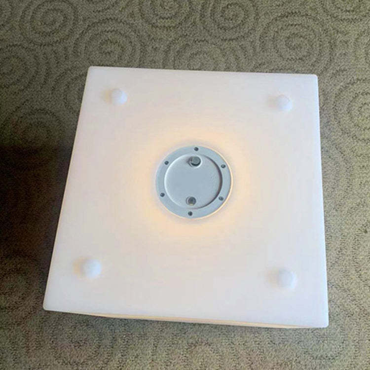Modern Art Deco Solar Square Planter LED Landscape Light