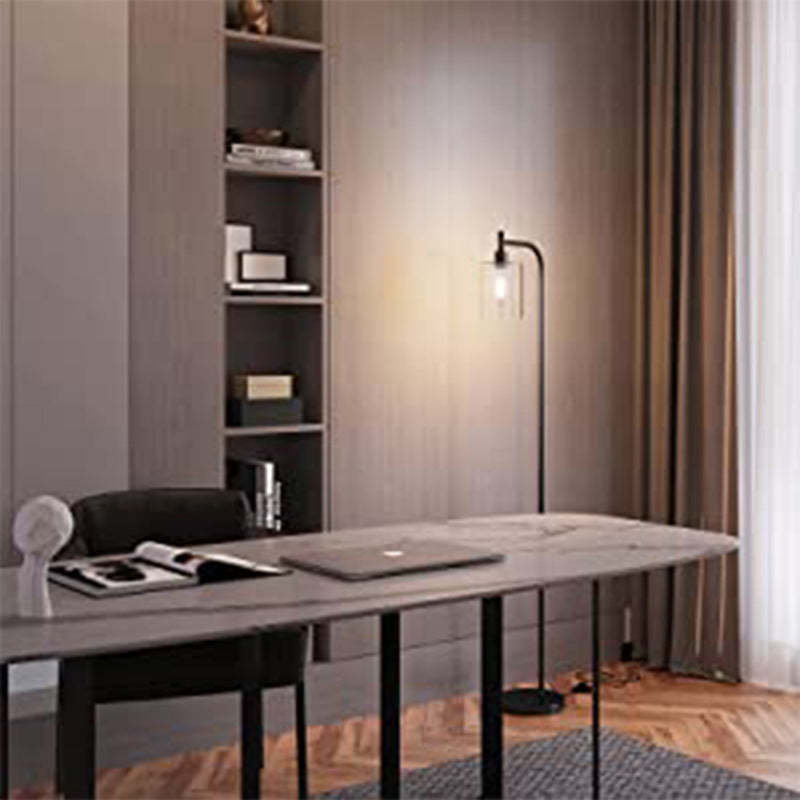Minimalist Iron Glass Pillar Floor Lamp