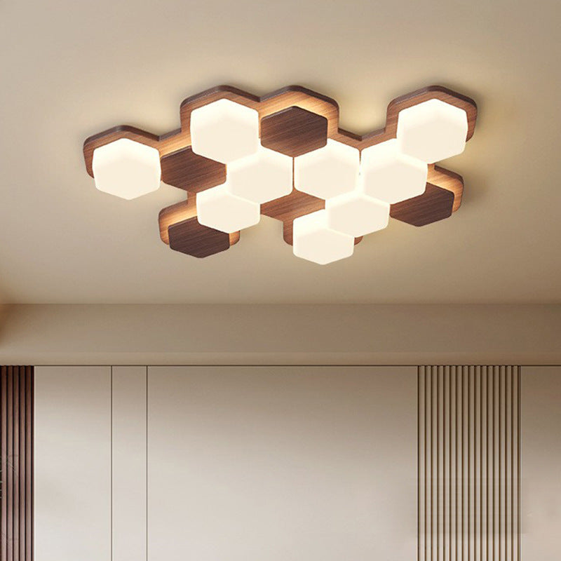 Scandinavian Iron Flush Mount Ceiling Light