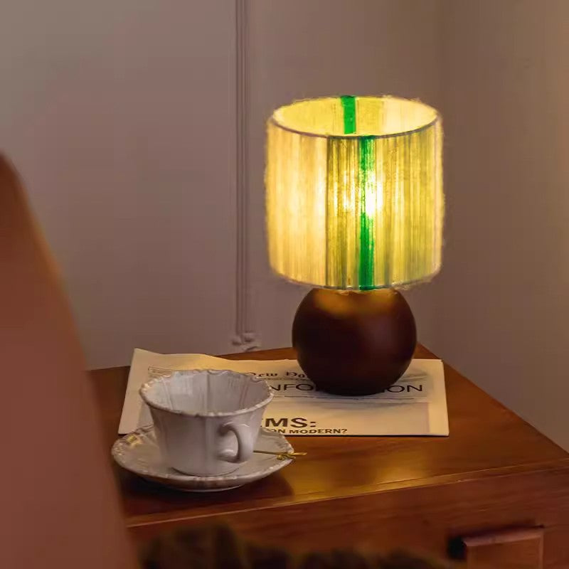 French Oak Table Lamp