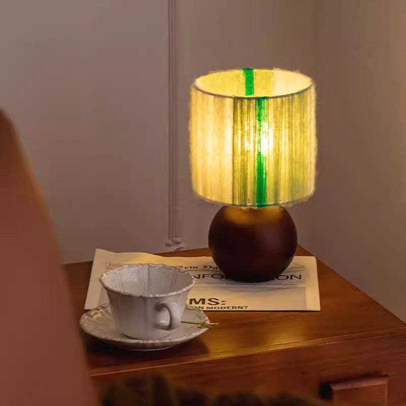French Oak Table Lamp