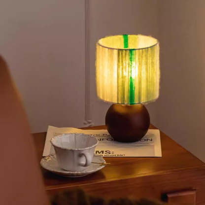 French Oak Table Lamp