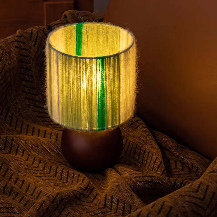French Oak Table Lamp