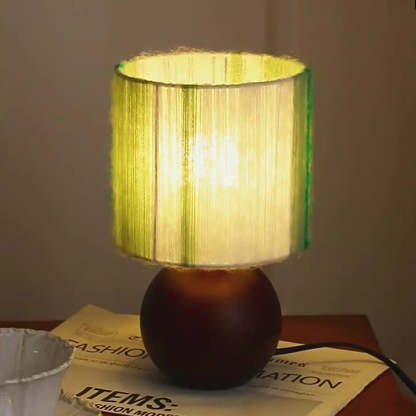 French Oak Table Lamp