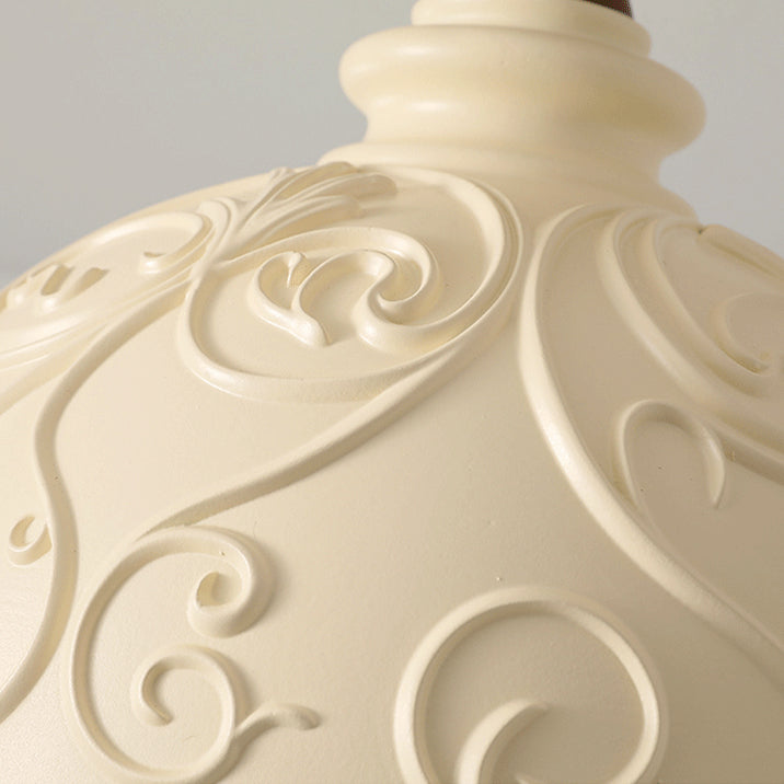 French Resin Semi-Flush Ceiling Light