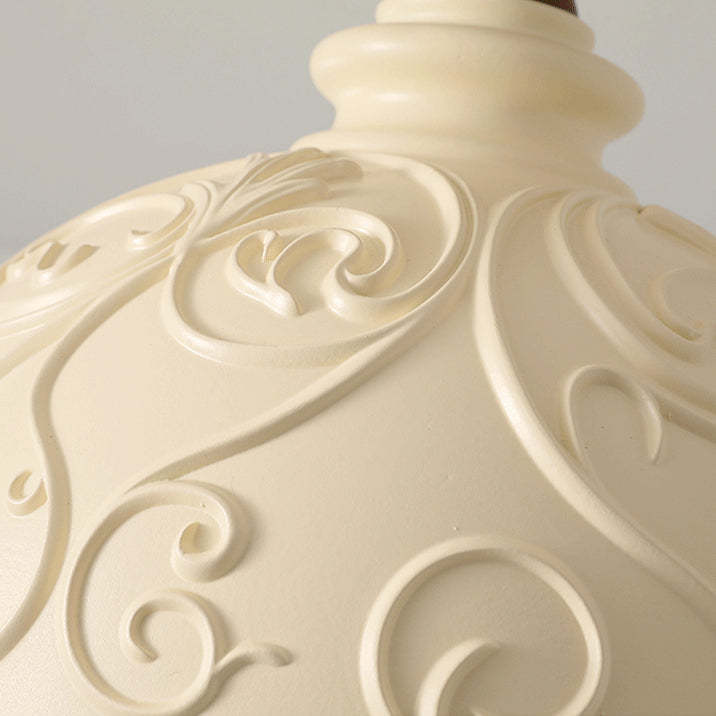 French Resin Semi-Flush Ceiling Light