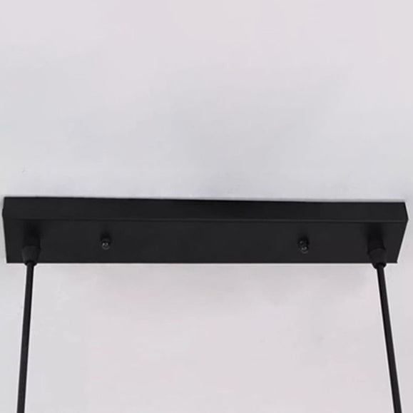 Industrial Wood Island Chandelier