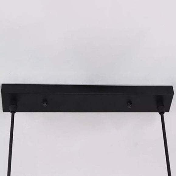 Industrial Wood Island Chandelier