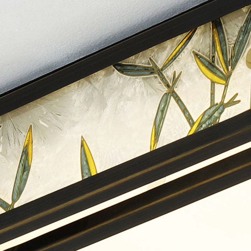 Chinese Brass Flush Mount Light