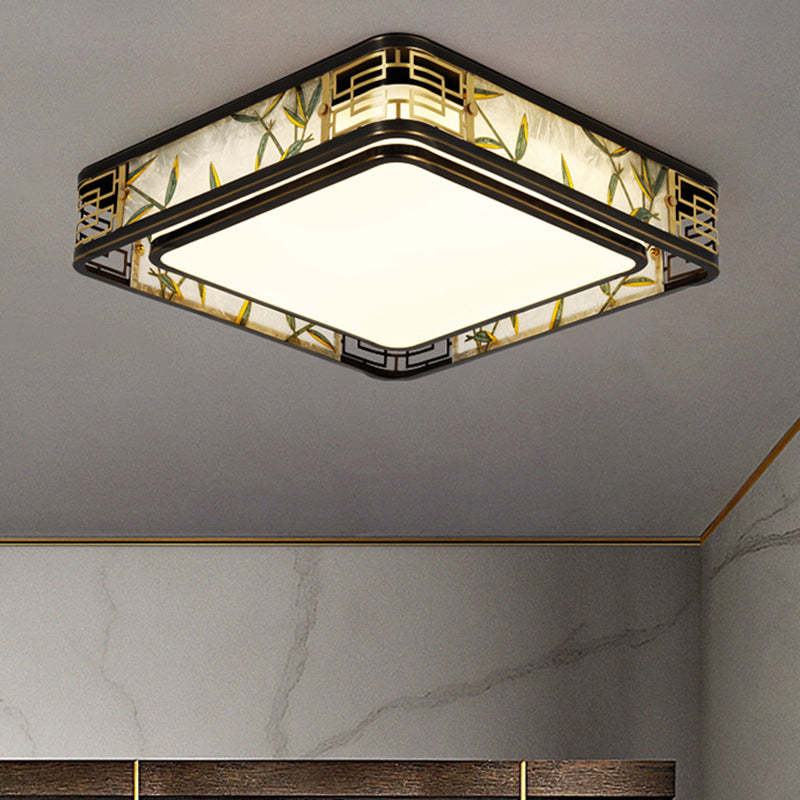 Chinese Brass Flush Mount Light