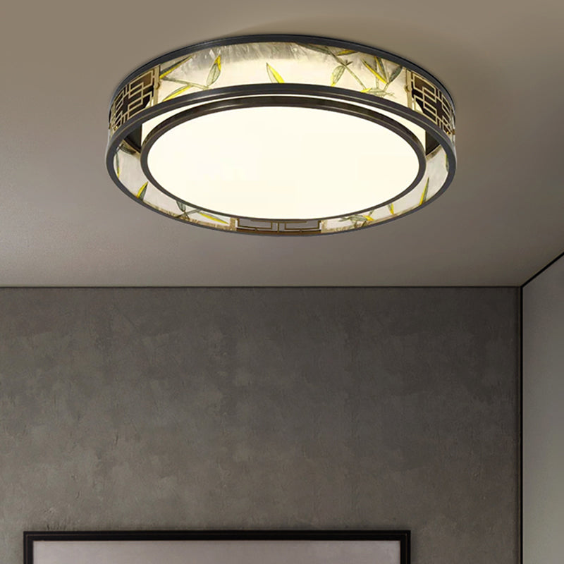 Chinese Brass Flush Mount Light