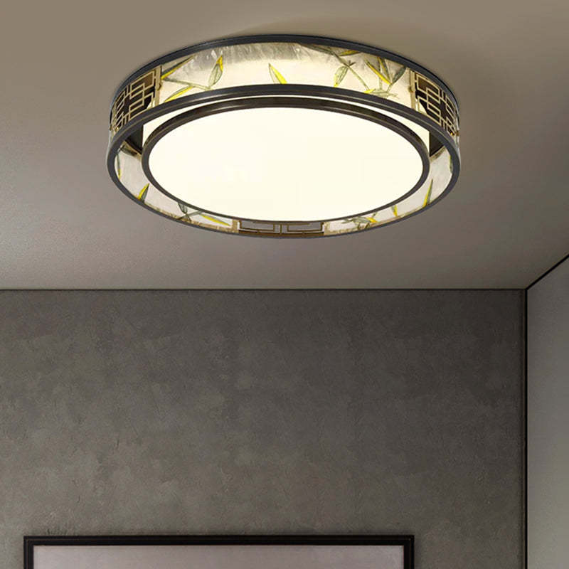 Chinese Brass Flush Mount Light