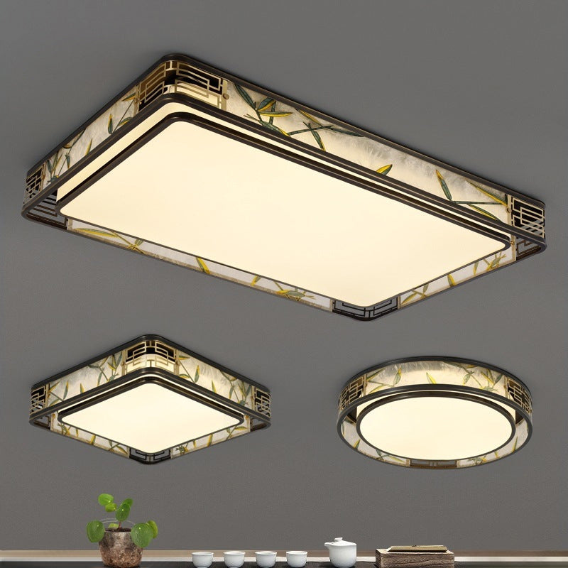 Chinese Brass Flush Mount Light