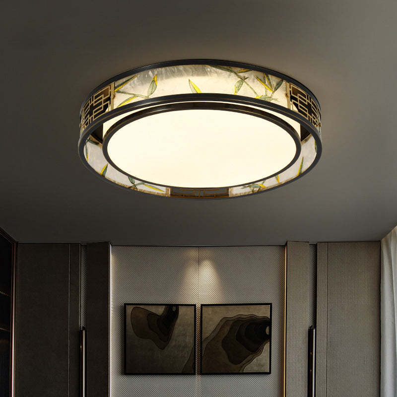 Chinese Brass Flush Mount Light
