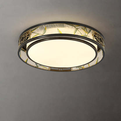 Chinese Brass Flush Mount Light