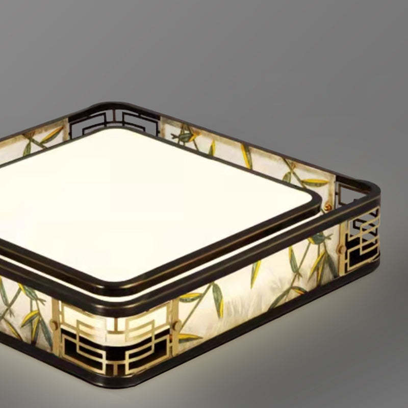 Chinese Brass Flush Mount Light
