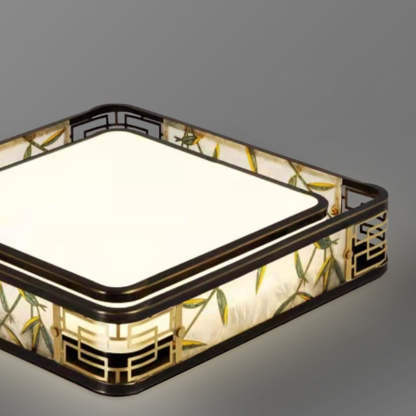 Chinese Brass Flush Mount Light