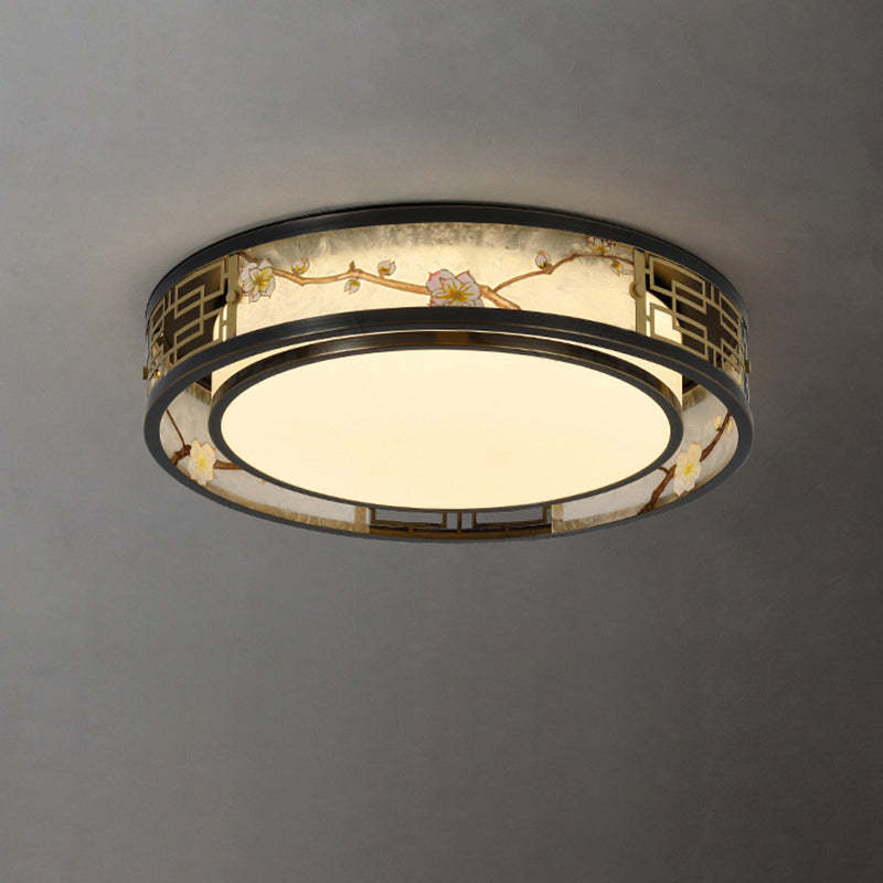 Chinese Brass Flush Mount Light - Rs