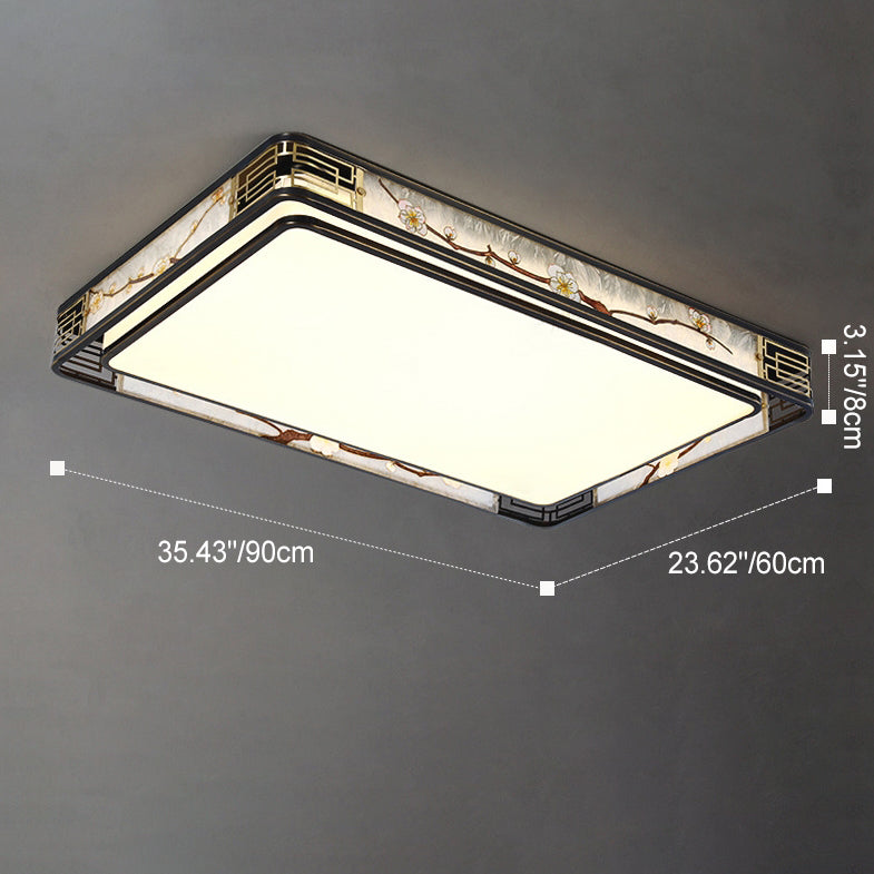 Chinese Brass Flush Mount Light - Rs