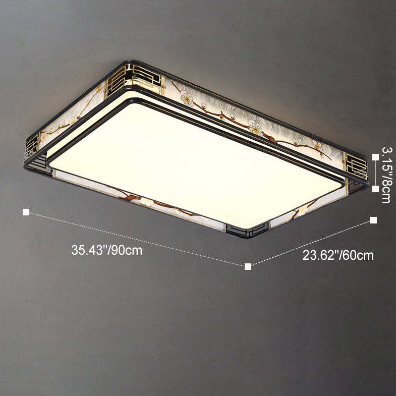 Chinese Brass Flush Mount Light - Rs