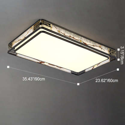 Chinese Brass Flush Mount Light - Rs