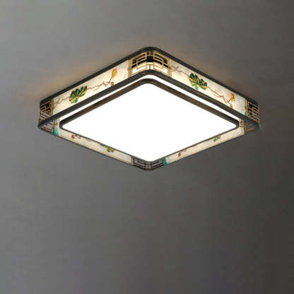 Chinese Brass Flush Mount Light - Rs