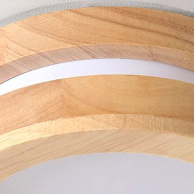 Japanese Metal Oval Flush Ceiling Light