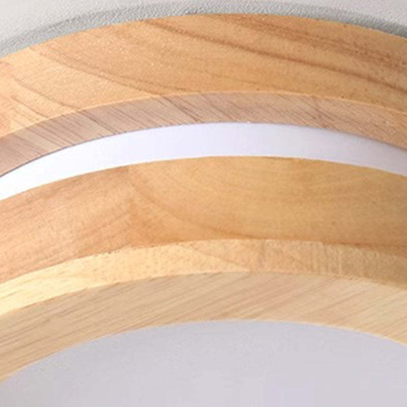 Japanese Metal Oval Flush Ceiling Light