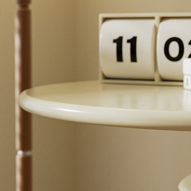 Minimalist Metal Candleholder-Base Round Coffee Table