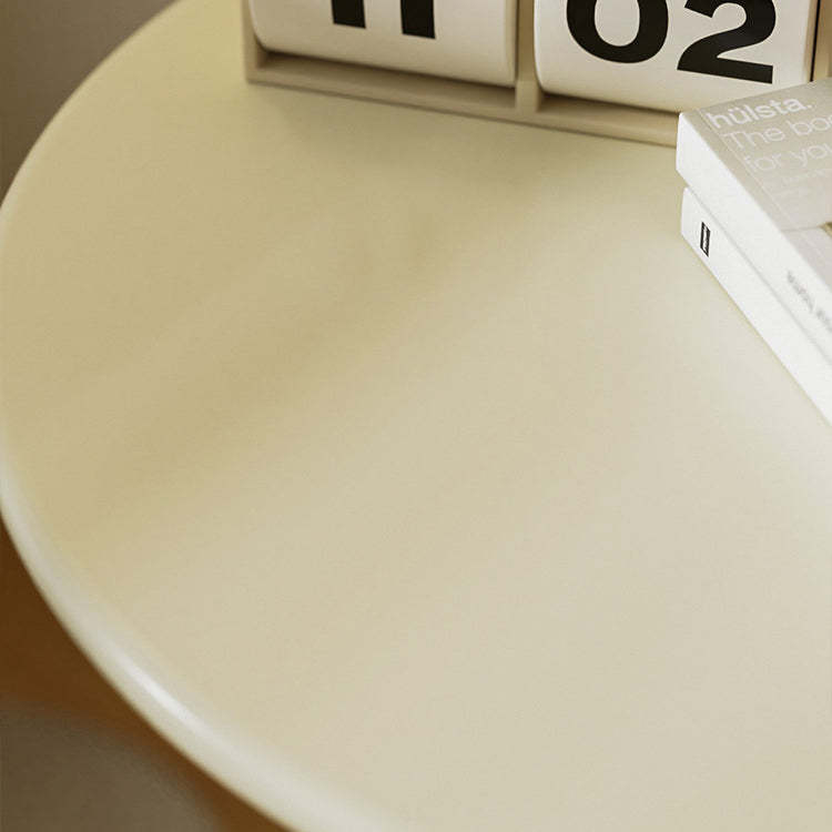 Minimalist Metal Candleholder-Base Round Coffee Table
