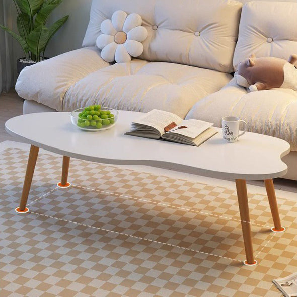 Minimalist Metal Wood Cloud Coffee Table