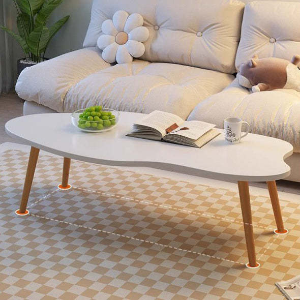 Minimalist Metal Wood Cloud Coffee Table