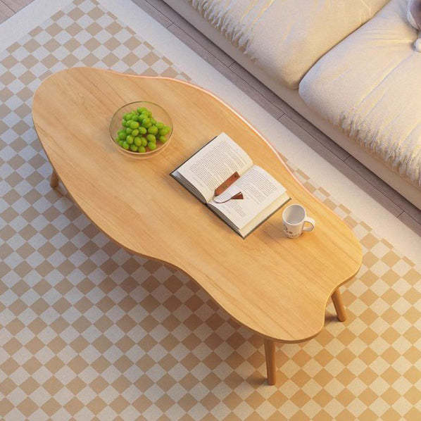 Minimalist Metal Wood Cloud Coffee Table