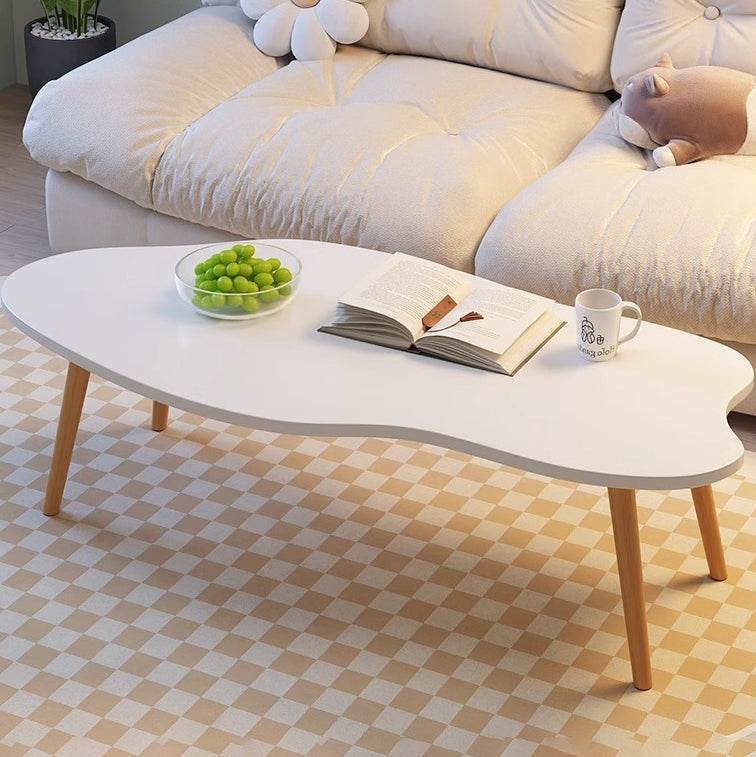 Minimalist Metal Wood Cloud Coffee Table