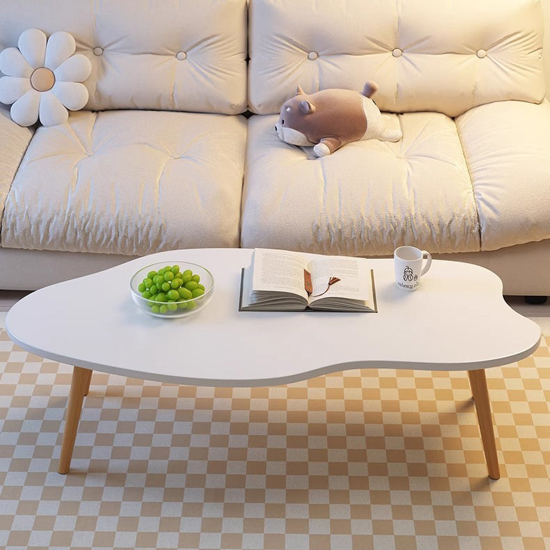 Minimalist Metal Wood Cloud Coffee Table