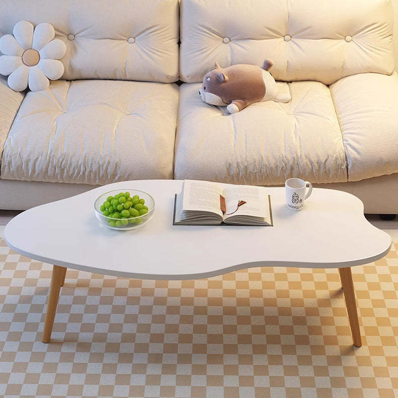 Minimalist Metal Wood Cloud Coffee Table