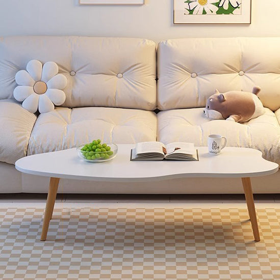 Minimalist Metal Wood Cloud Coffee Table