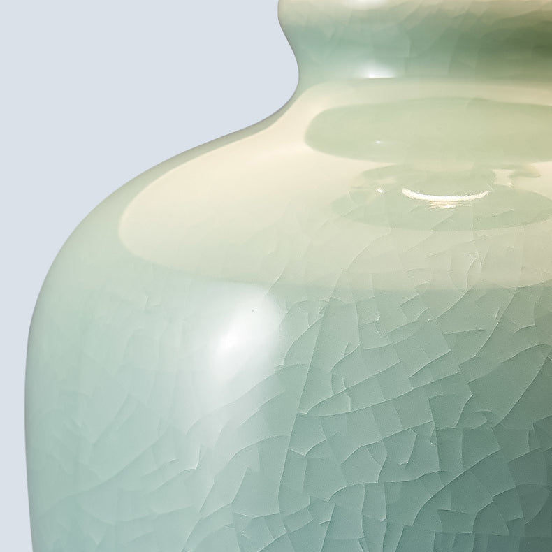 Nordic Ceramic Fabric Elliptical Table Lamp