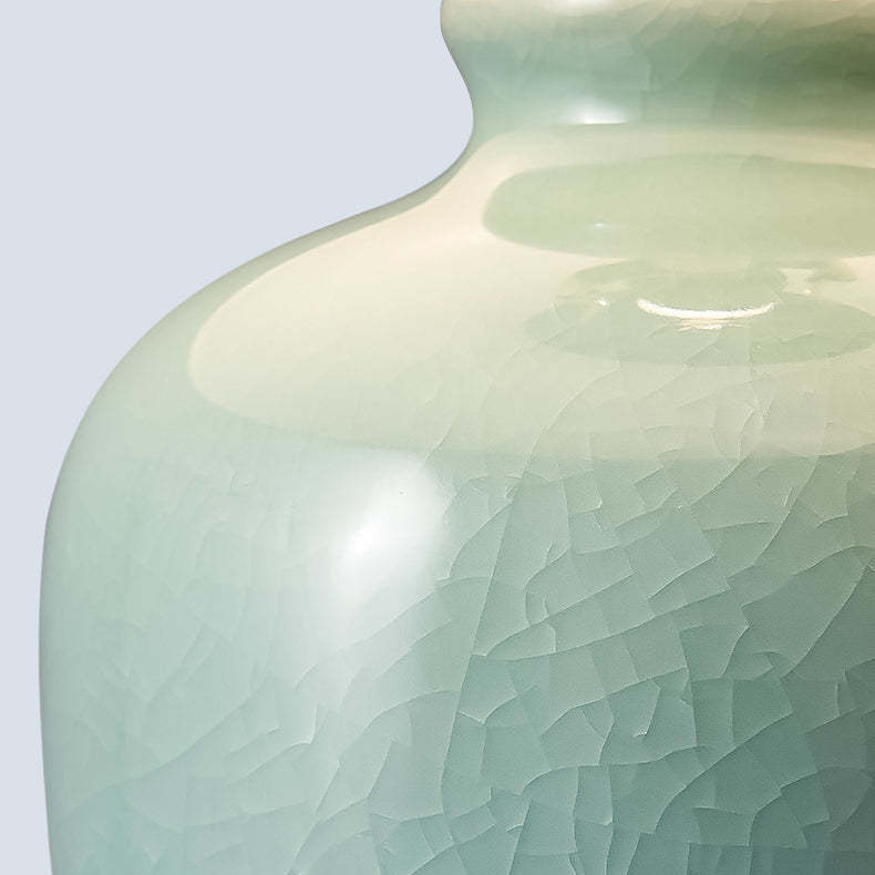 Nordic Ceramic Fabric Elliptical Table Lamp