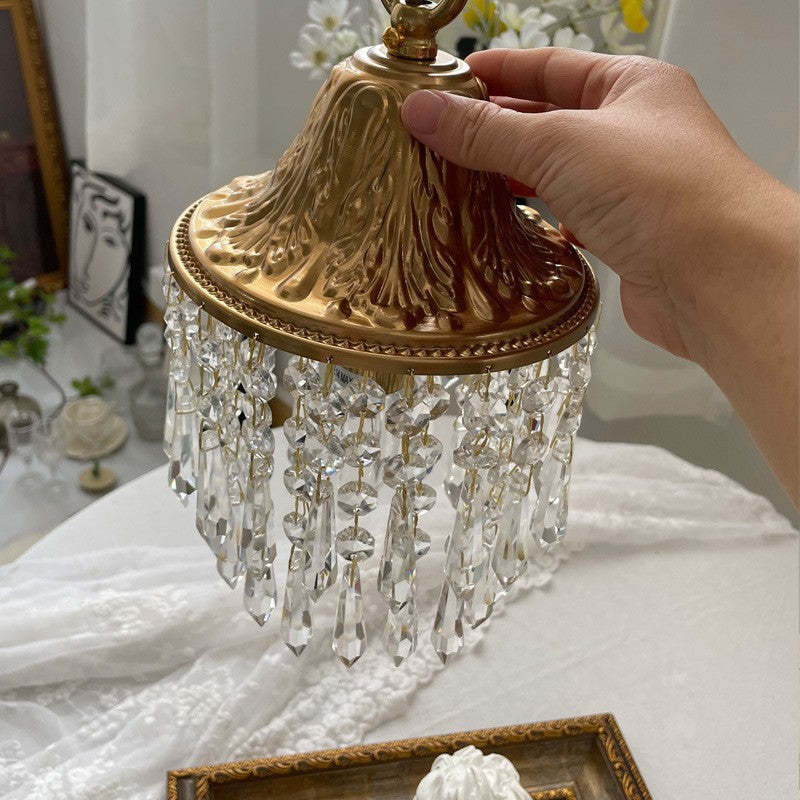 Contemporary Luxury Teardrop Crystal Iron Pendant Light