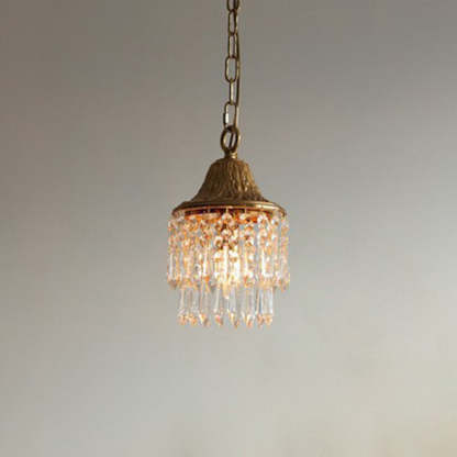 Contemporary Luxury Teardrop Crystal Iron Pendant Light