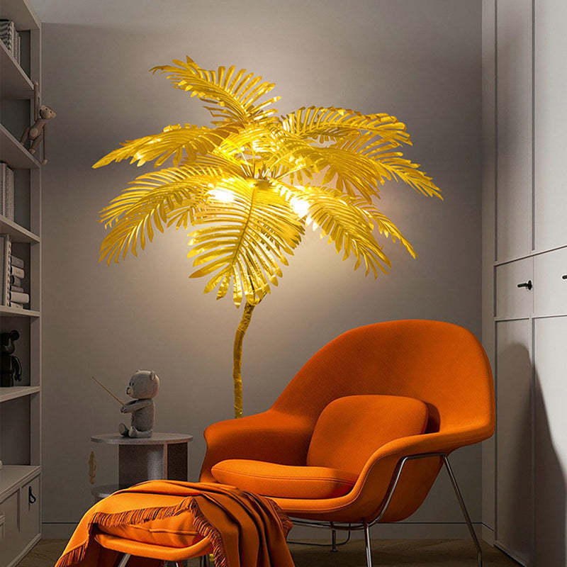 Nordic Tree Fabric Resin Floor Lamp