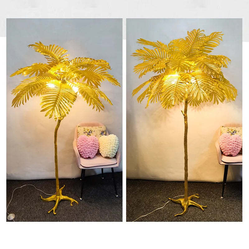 Nordic Tree Fabric Resin Floor Lamp