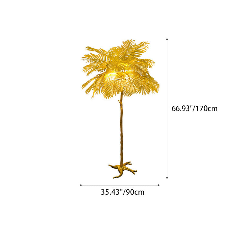 Nordic Tree Fabric Resin Floor Lamp