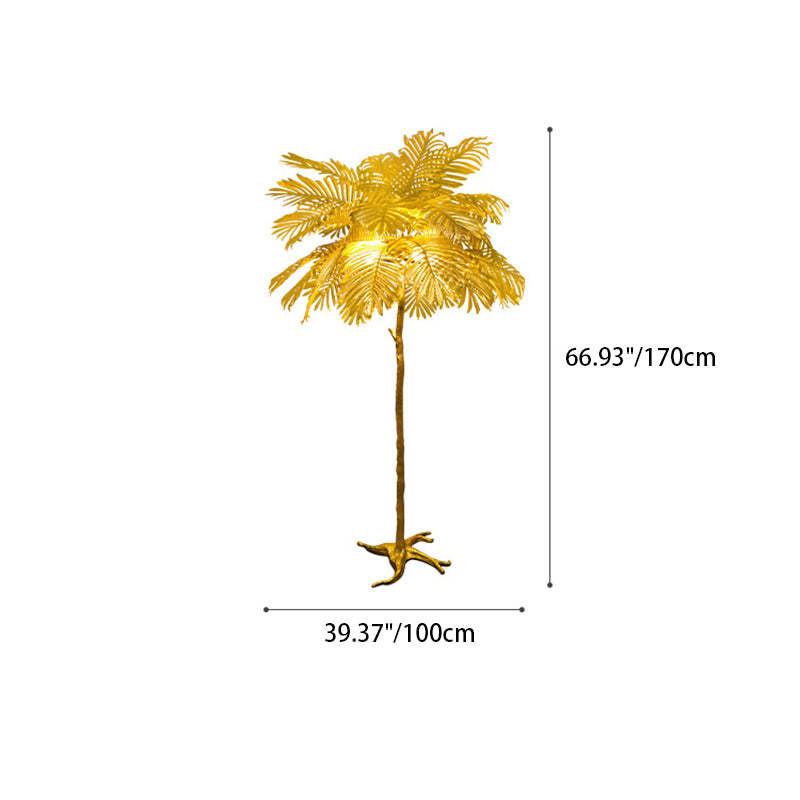 Nordic Tree Fabric Resin Floor Lamp